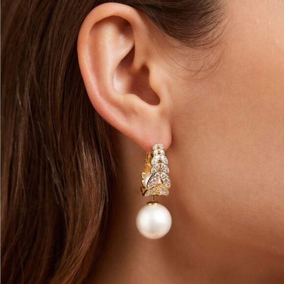 Statement pearl earrings N699 - Picture 2 of 8